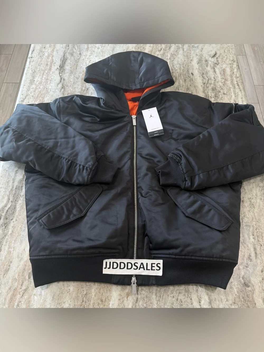 NIKE AIR JORDAN Renegade Flight Therma-FIT Hooded Jacket HV0540-010 Men’s Sz XL